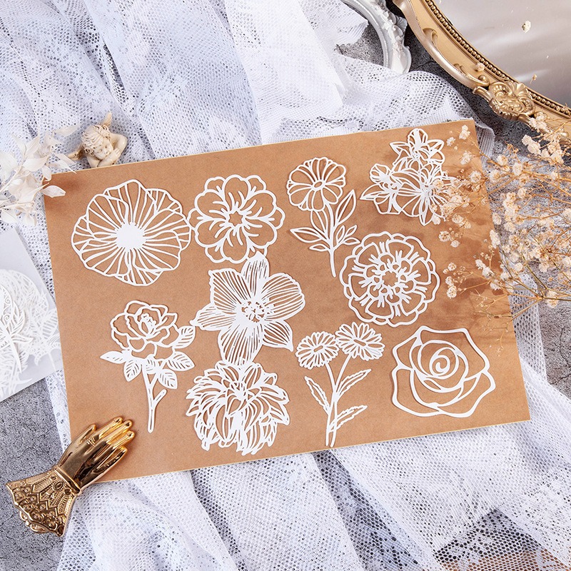 Art Craft Hobbies - ورق دانتيل أبيض جمالي عتيق لفنون