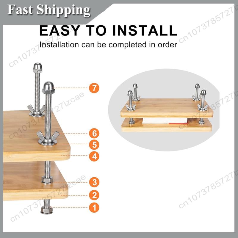 Bookbinding Supply Kit - -A99Z تجليد الكتب، مكبس الكتب الخشبي