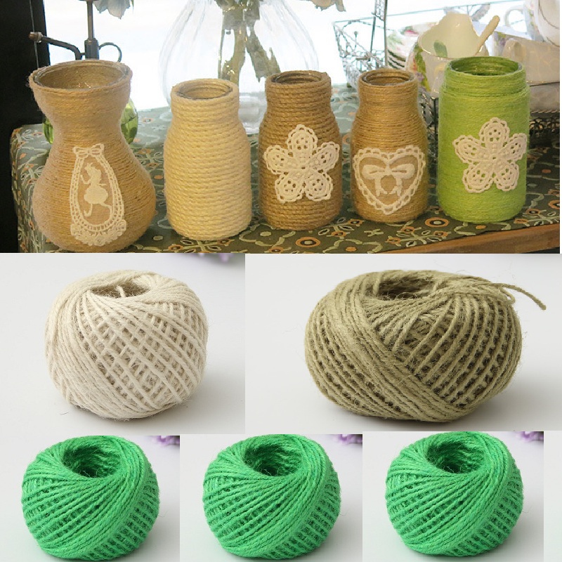 Art Craft Blend - خيوط الجوت الطبيعية بطول 50 مترًا