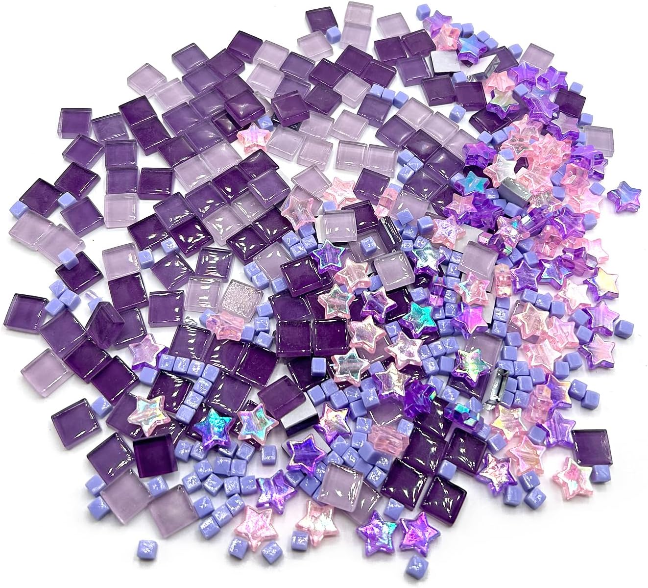Art Craft Hobbies - 2oz/56G بلاط زجاجي صغير للحرف اليدوية