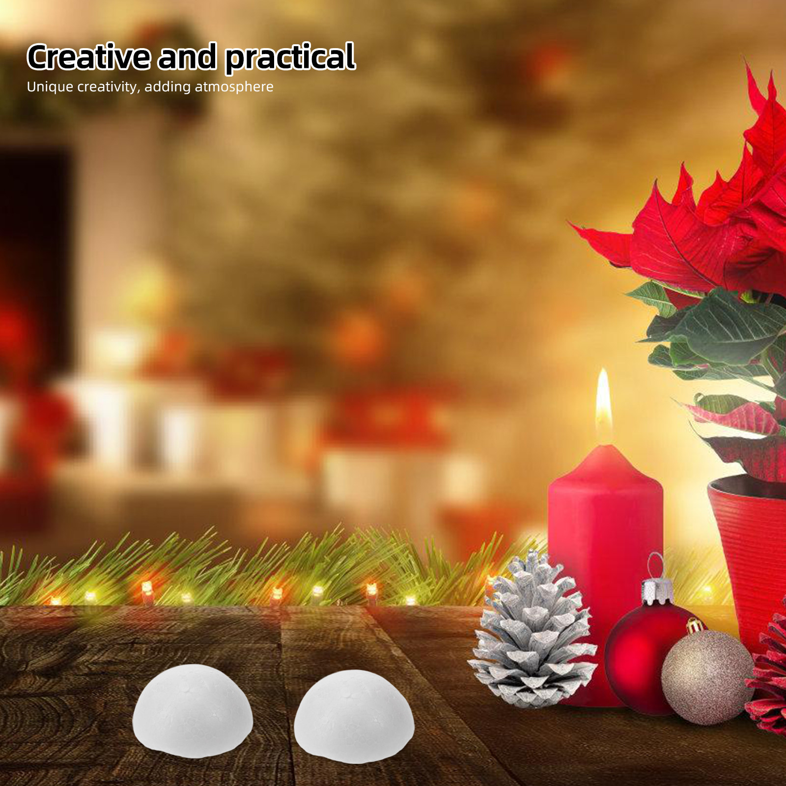 Art Craft Kindergarten - 10 قطع من كرات البوليسترين البيضاء