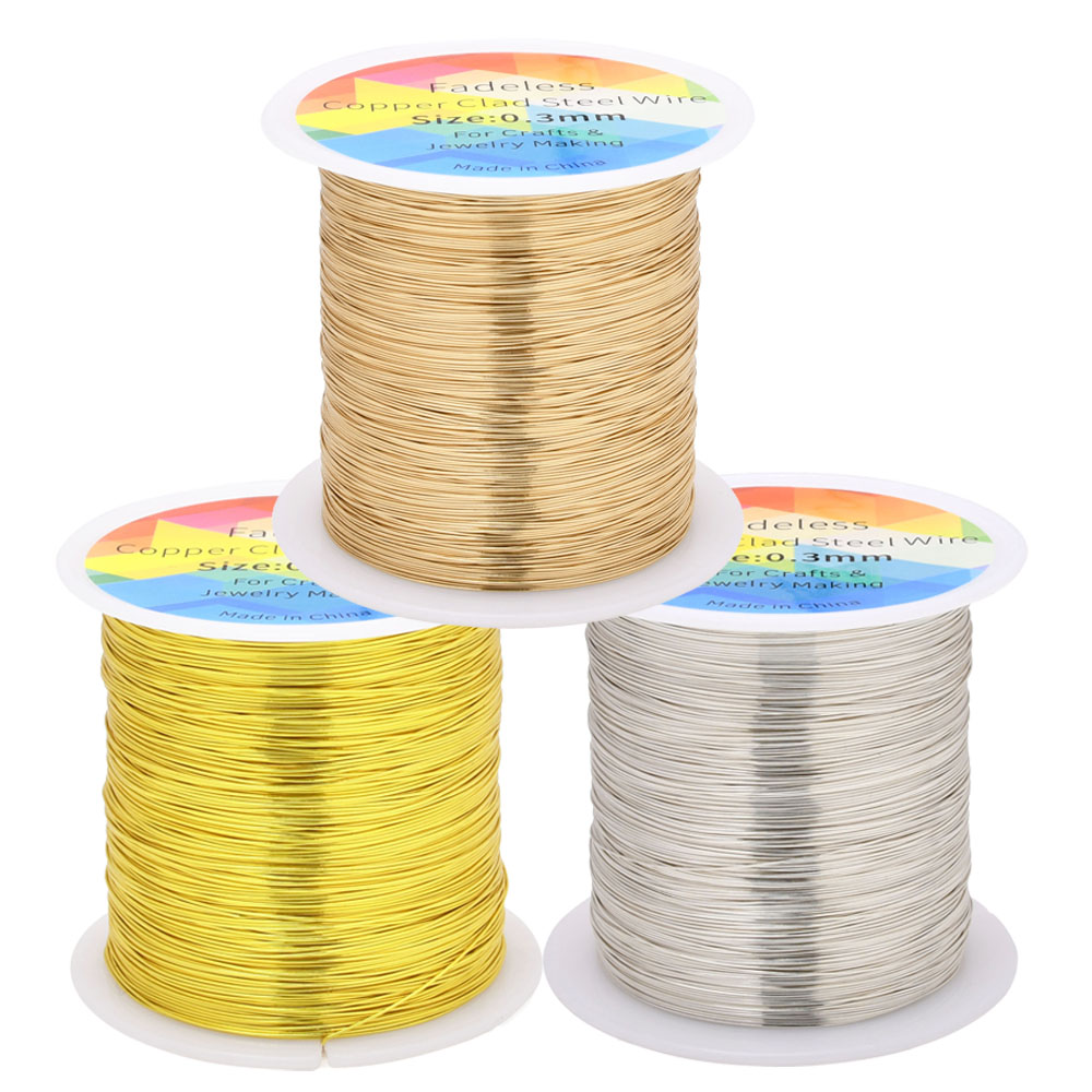 Art Craft Wire - 100 متر/328ft Fadeless النحاس يرتدون أسلاك