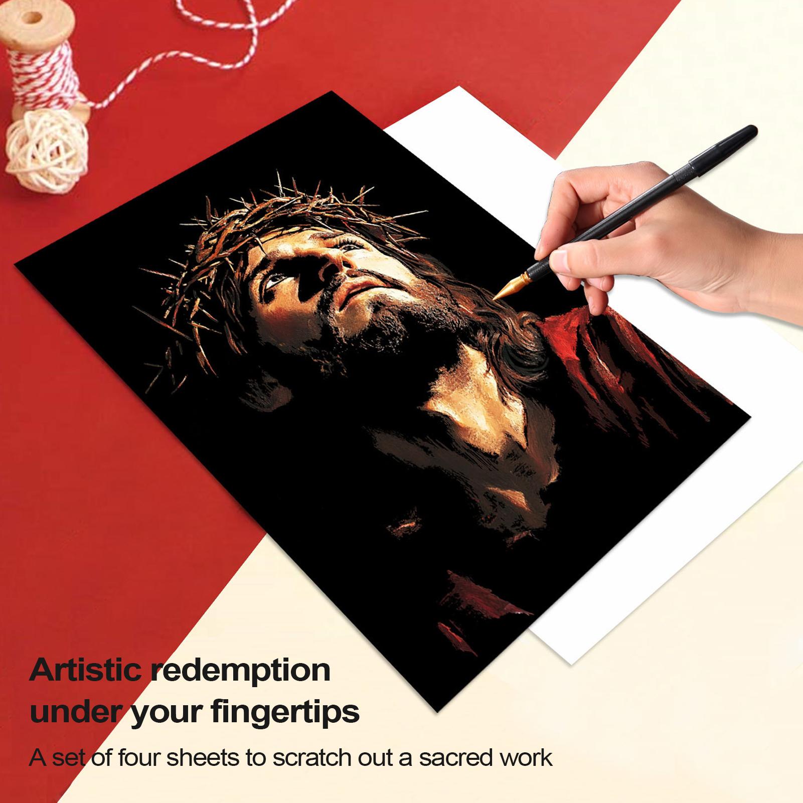 كتاب خدش يسوع خدش اللوحة 1 مجم - مراجعة Art Craft Book وسعره