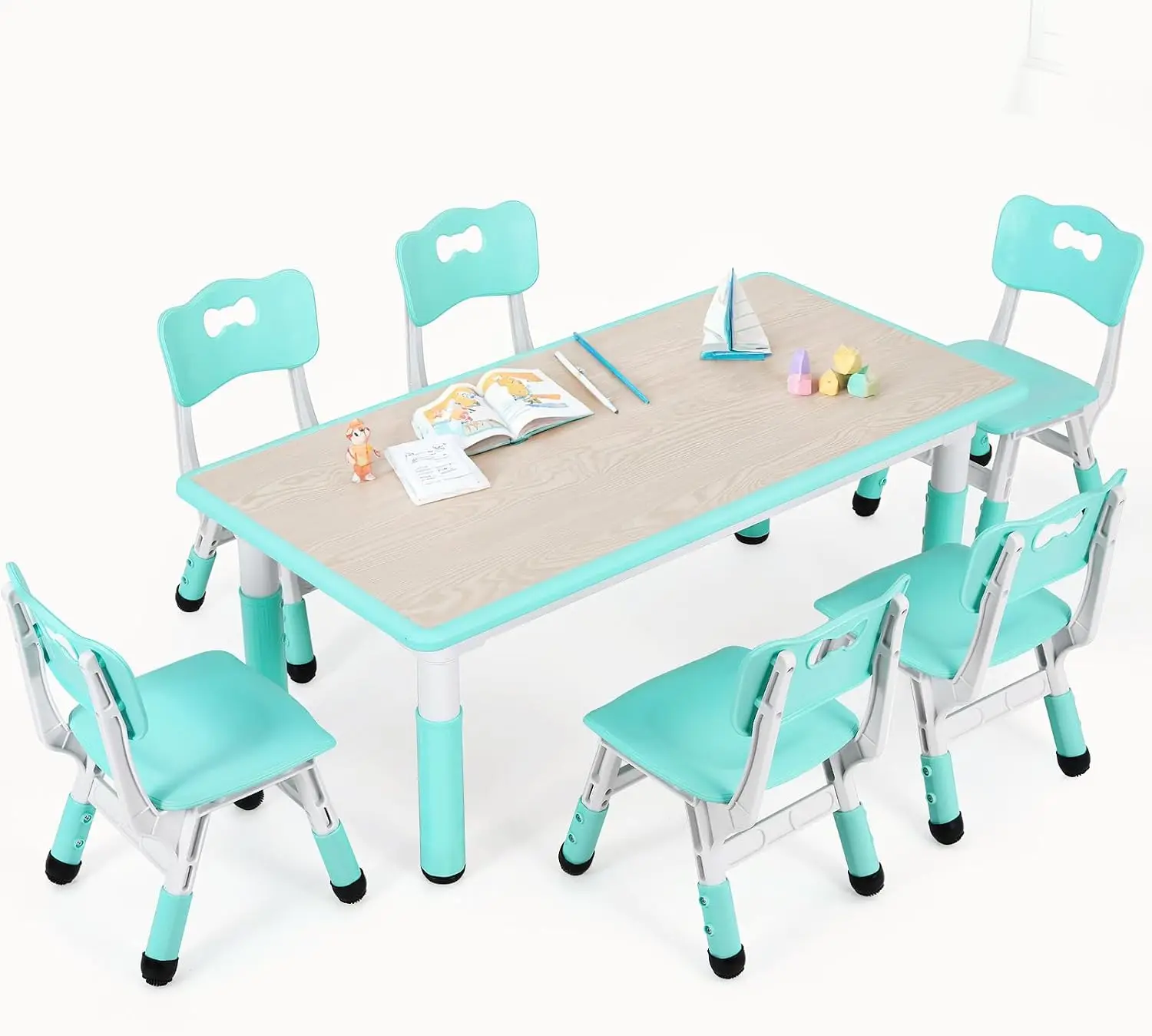 طاولة أطفال مع 6 كراسي، مكتب ق - مراجعة Art Craft Activities For Preschoolers وسعره