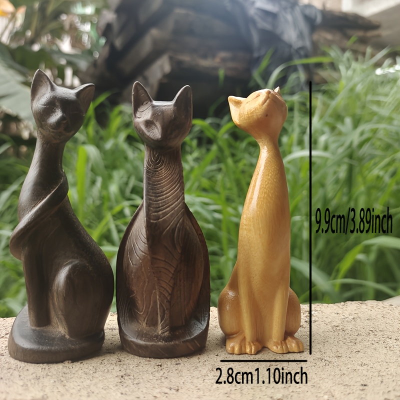 تمثال قطة خشبي للزينة، قطعة فن - مراجعة Art Craft Holiday وسعره