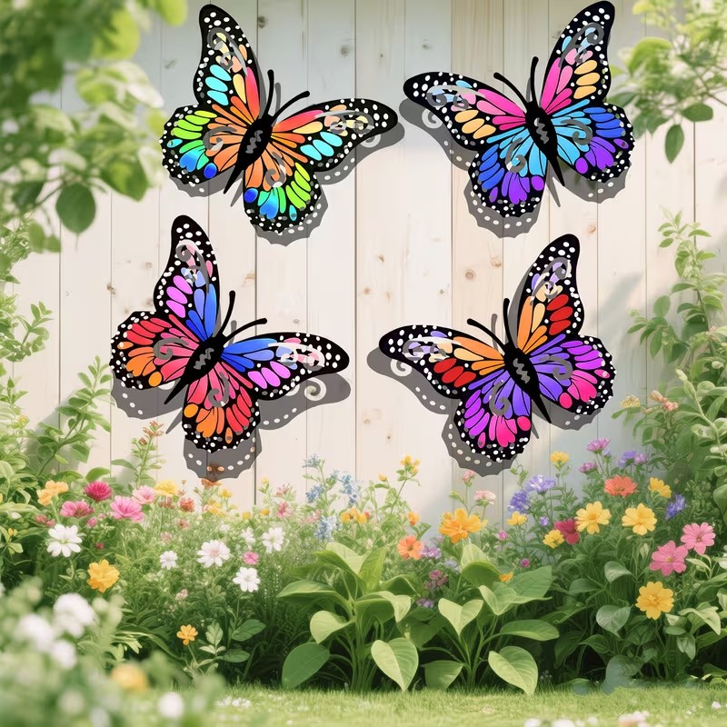 4 قطع من تماثيل الفراشات المعد - مراجعة Art Craft Butterfly وسعره