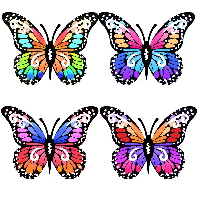 4 قطع من تماثيل الفراشات المعد - مراجعة Art Craft Butterfly وسعره