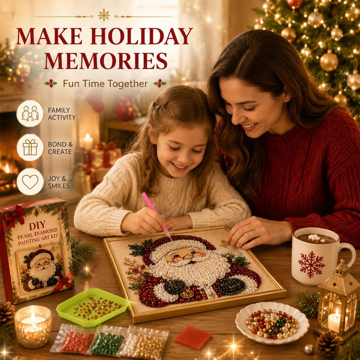 مجموعة فنون الرسم باللؤلؤ والم - مراجعة Art Craft Holiday وسعره