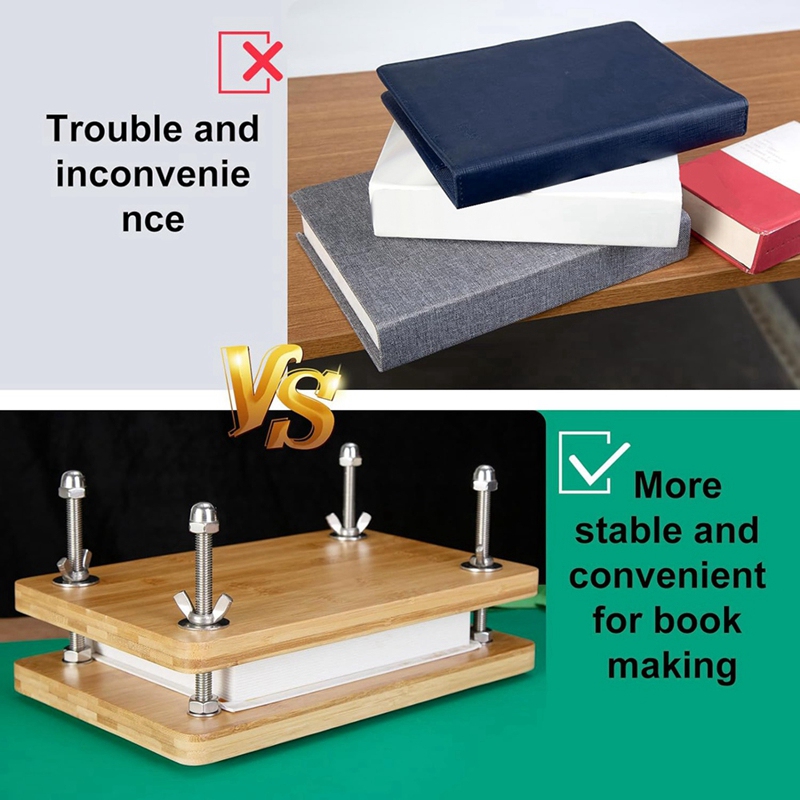 أدوات تجليد الكتب، كتاب خشبي م - مراجعة Bookbinding Supply Kit وسعره
