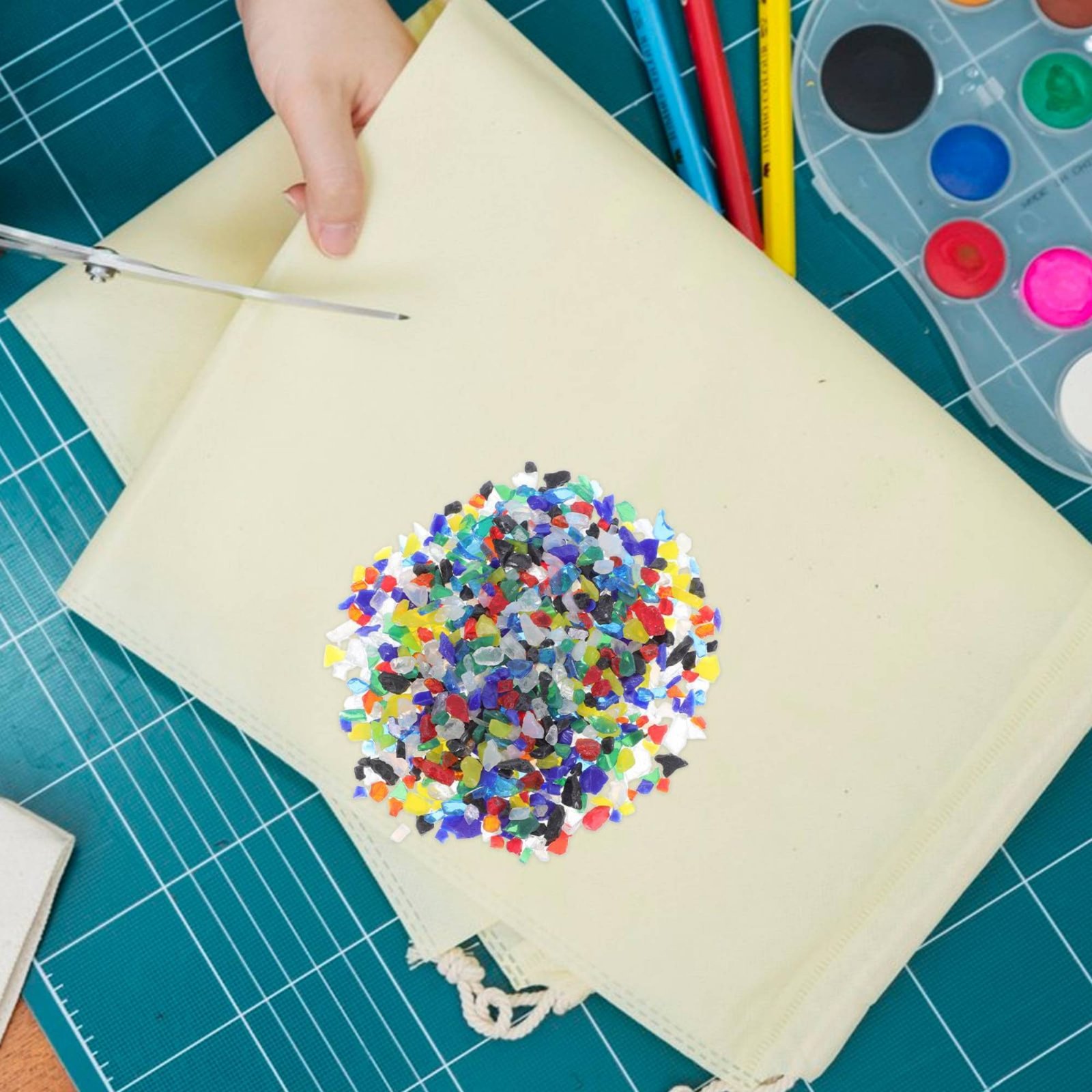 قطع زجاج متعددة الألوان COE90  - مراجعة Art Craft Blend وسعره