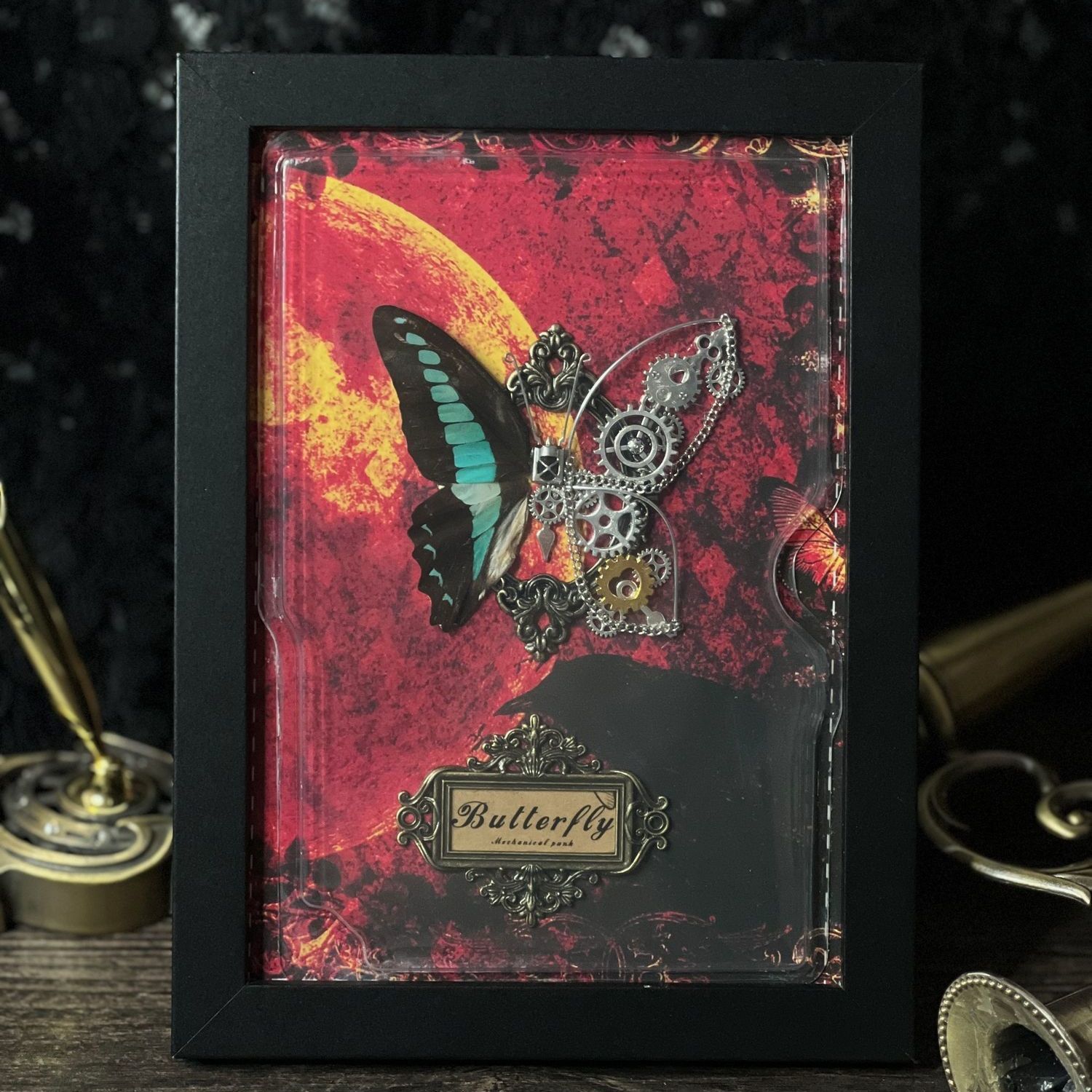 طقم DIY لإطار فراشة ستيمبانك م - مراجعة Art Craft Butterfly وسعره