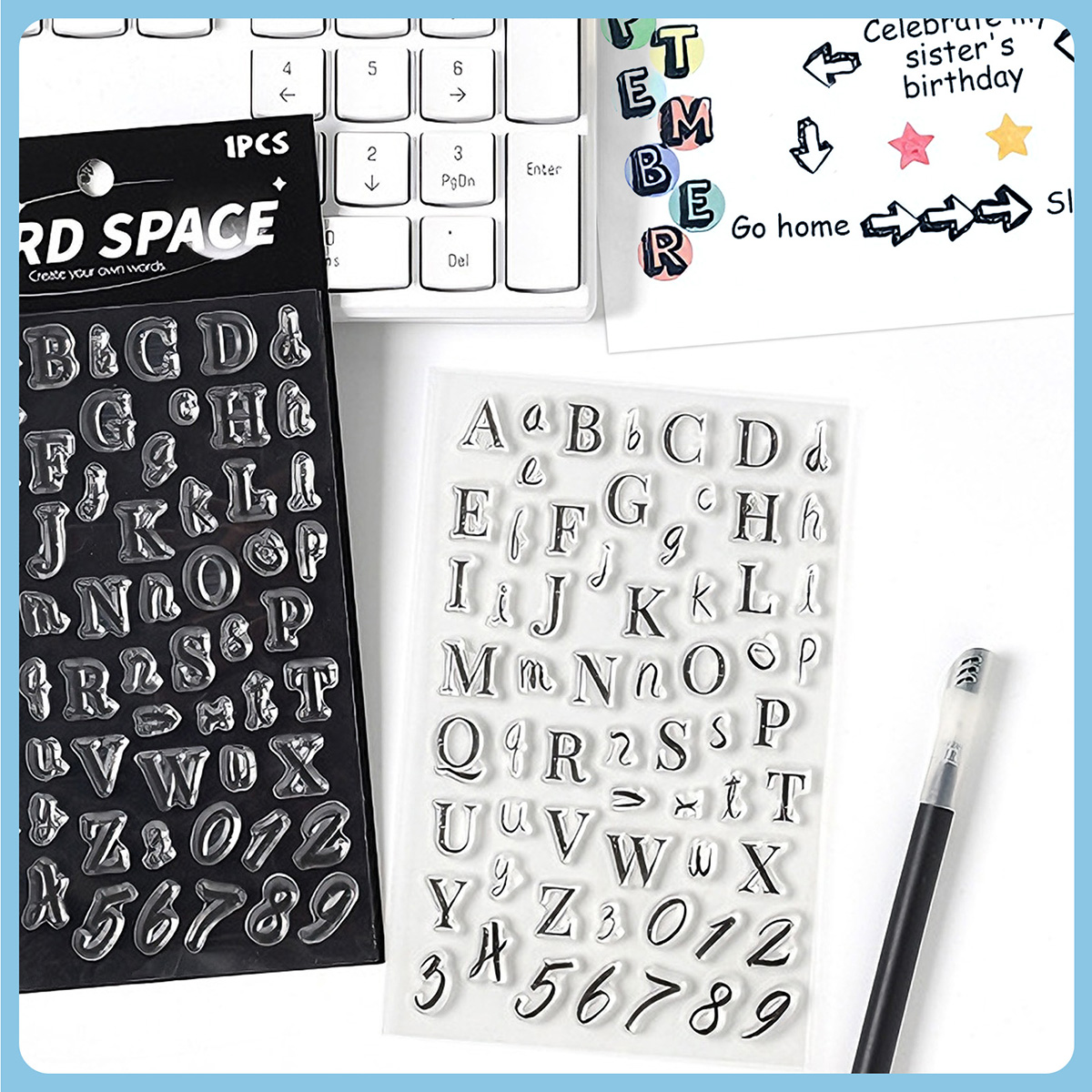مجموعة أختام شفافة للحروف والأ - مراجعة Art Craft Activities For Preschoolers وسعره