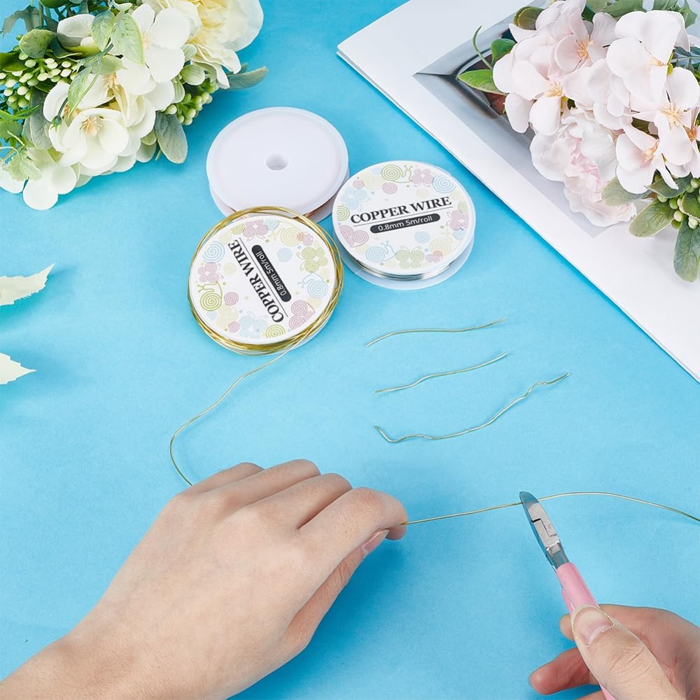 12.8 متر سلك مجوهرات نحاسي 0.8 - مراجعة Art Craft Wire وسعره