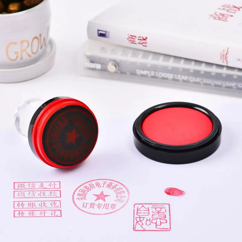 قطعتان من وسادة الحبر الحمراء  - مراجعة Stamping Ink Pad وسعره