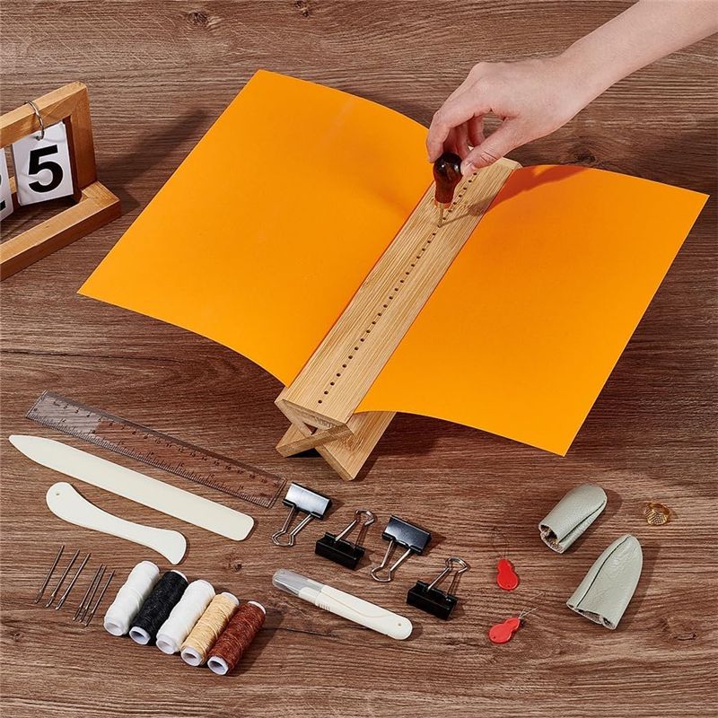 حامل تجليد الكتب من الخيزران ( - مراجعة Bookbinding Supply Kit وسعره