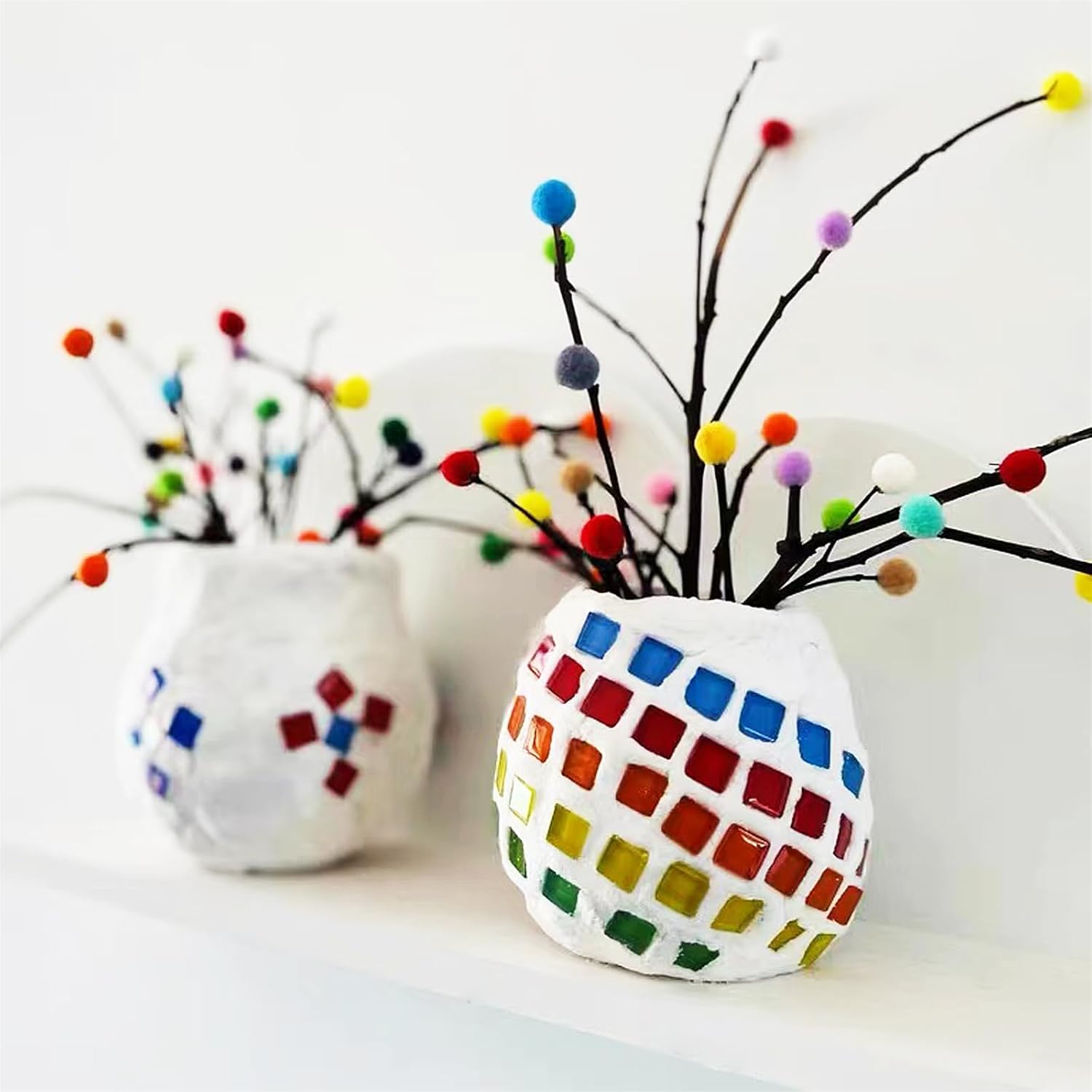 2oz/56G بلاط زجاجي صغير للحرف  - مراجعة Art Craft Hobbies وسعره