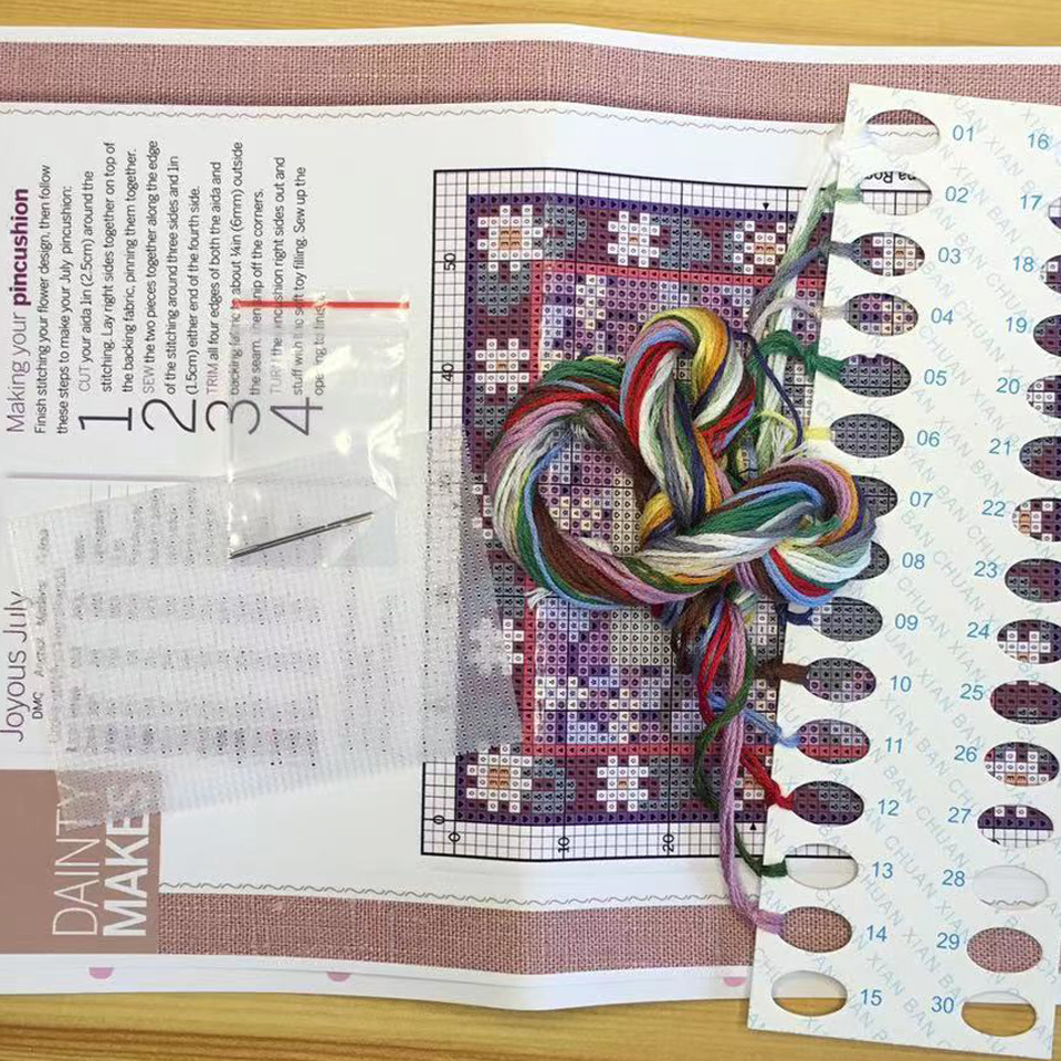 طقم تطريز بغرزة متقاطعة ، مجمو - مراجعة Art Craft Hobbies وسعره