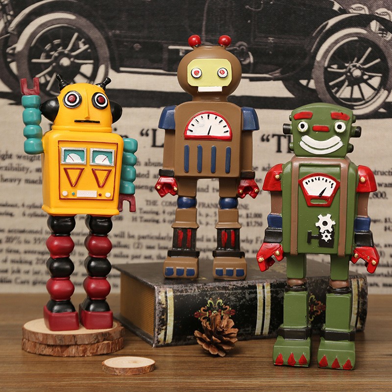 تماثيل روبوت كرتونية للزينة، ح - مراجعة Art Craft Robot وسعره