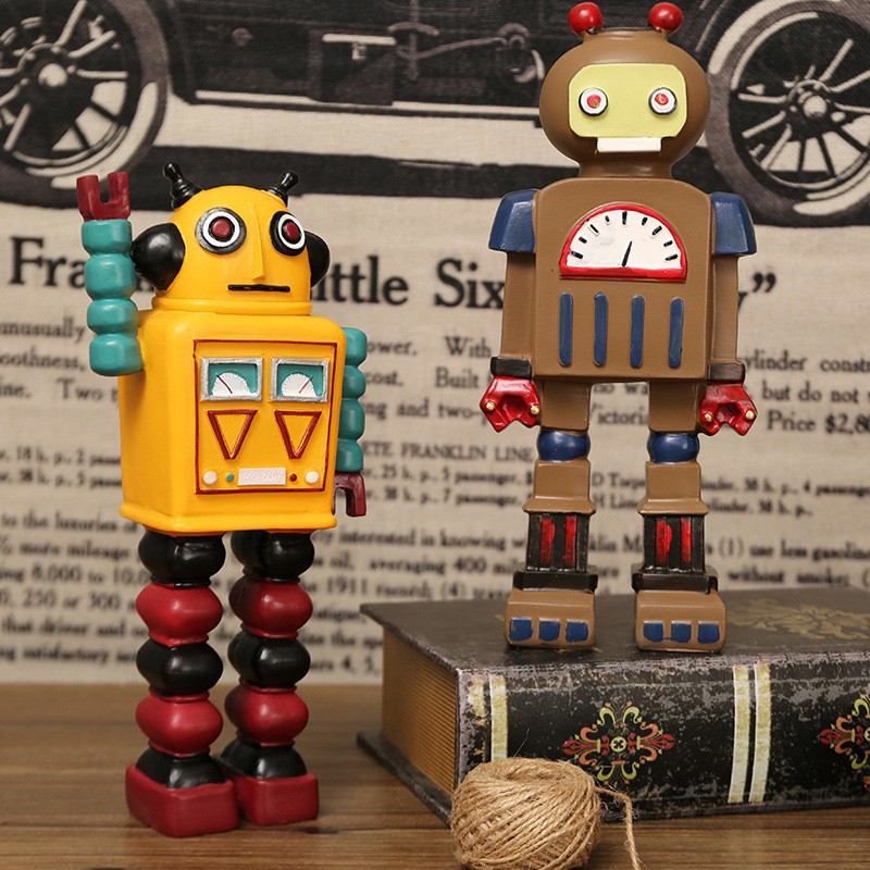 تماثيل روبوت كرتونية للزينة، ح - مراجعة Art Craft Robot وسعره