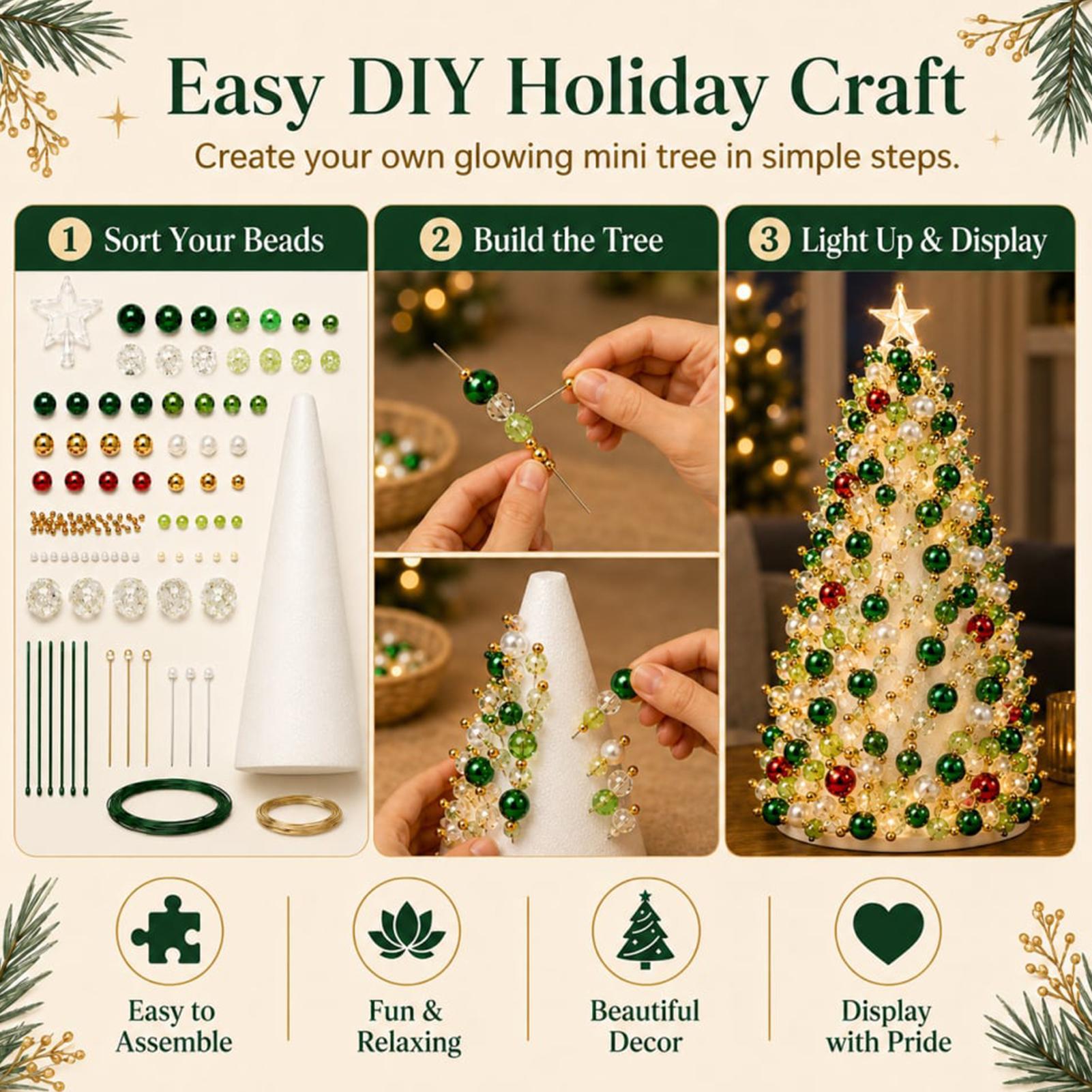 طقم شجرة عيد الميلاد المزينة ب - مراجعة Art Craft Holiday وسعره